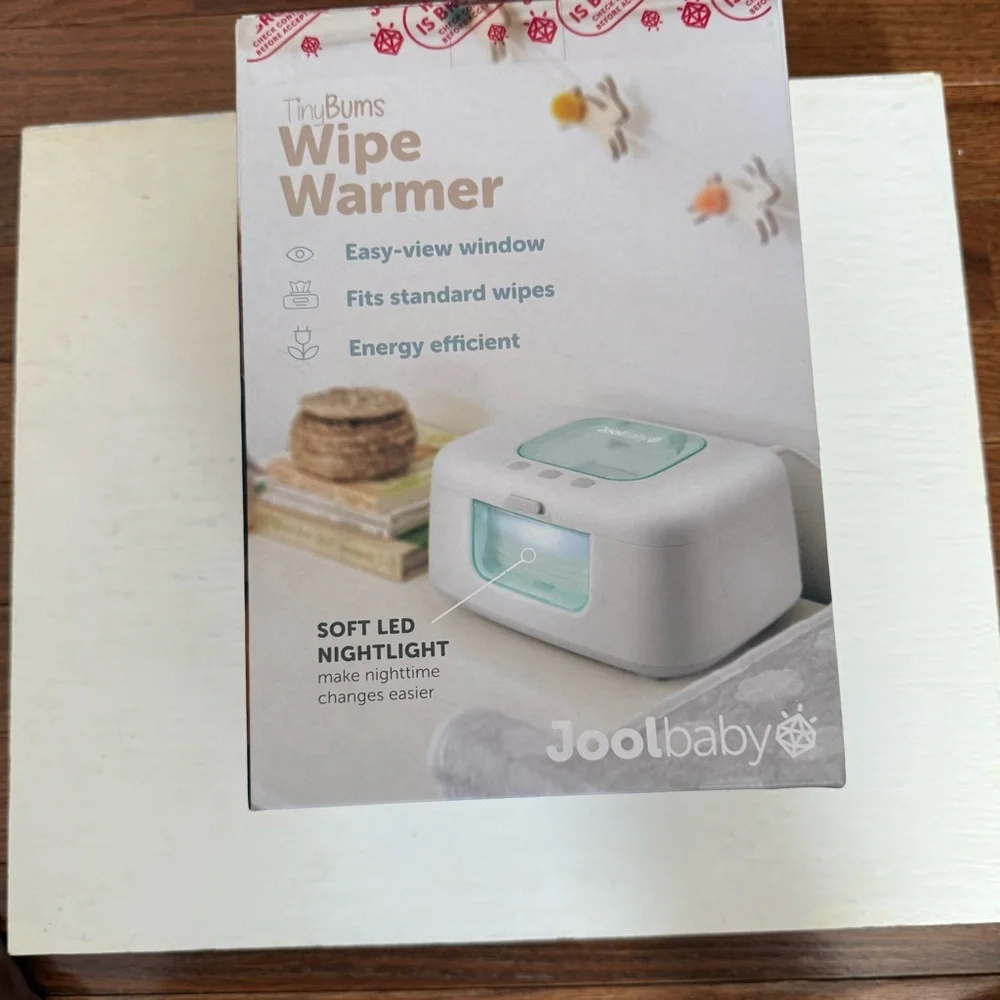 Joolbaby tinyBums wipe warmer soft led nightlight fits standard wipes new in box